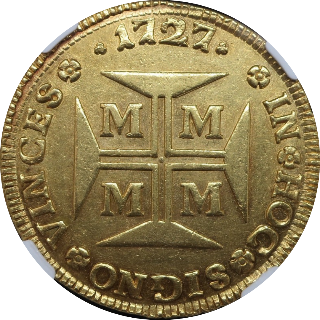 1727M ブラジル 20000レイス 超大型金貨 MS62 NGC - CoinBlessing