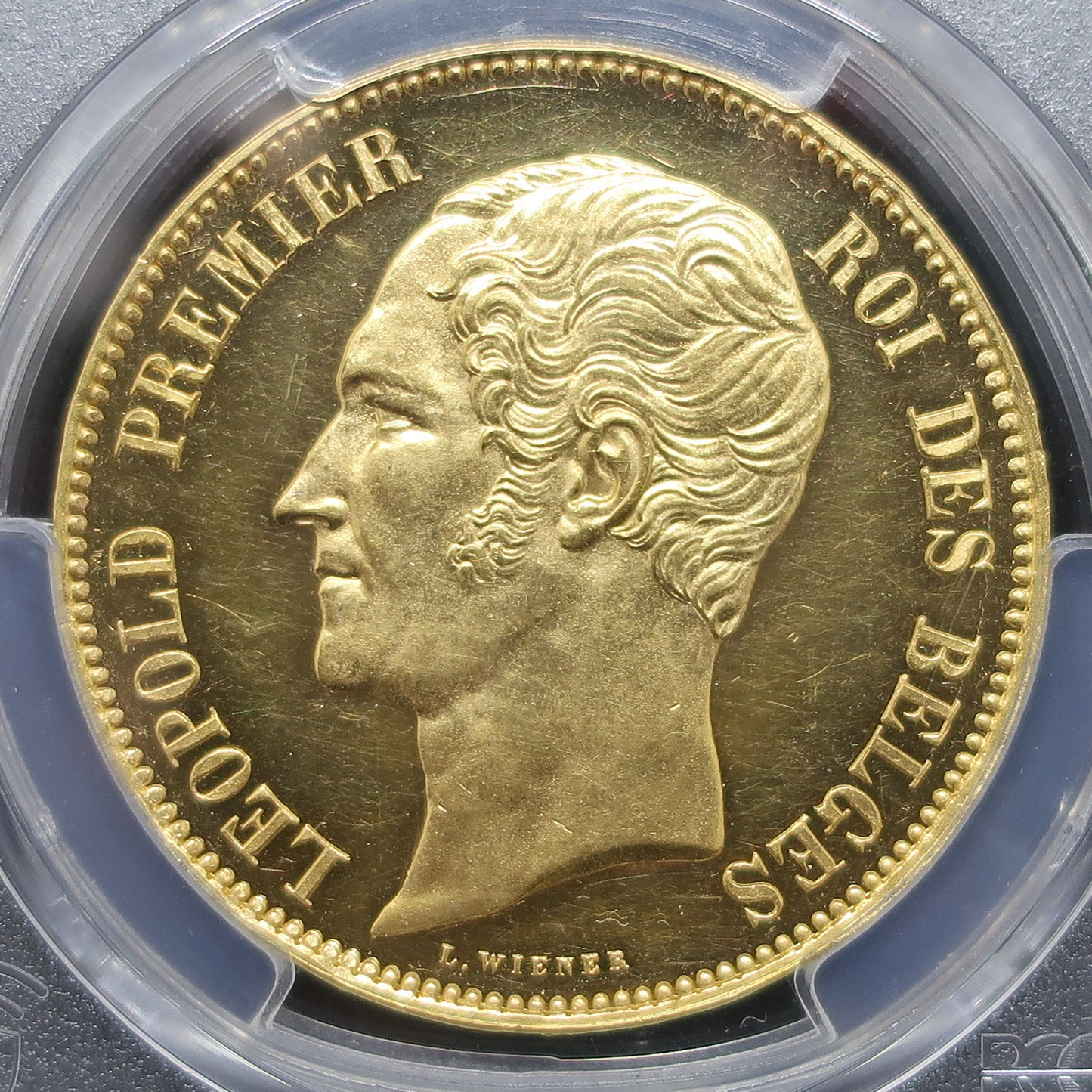 1853 ベルギー 100フラン金貨 レオポルド1世 皇太子ご成婚記念 PCGS PR62 DC DeepCameo - CoinBlessing