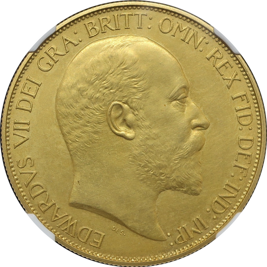 1902 イギリス 5ポンド金貨 エドワード7世 PF62 MATTE NGC - CoinBlessing(コインブレッシング)
