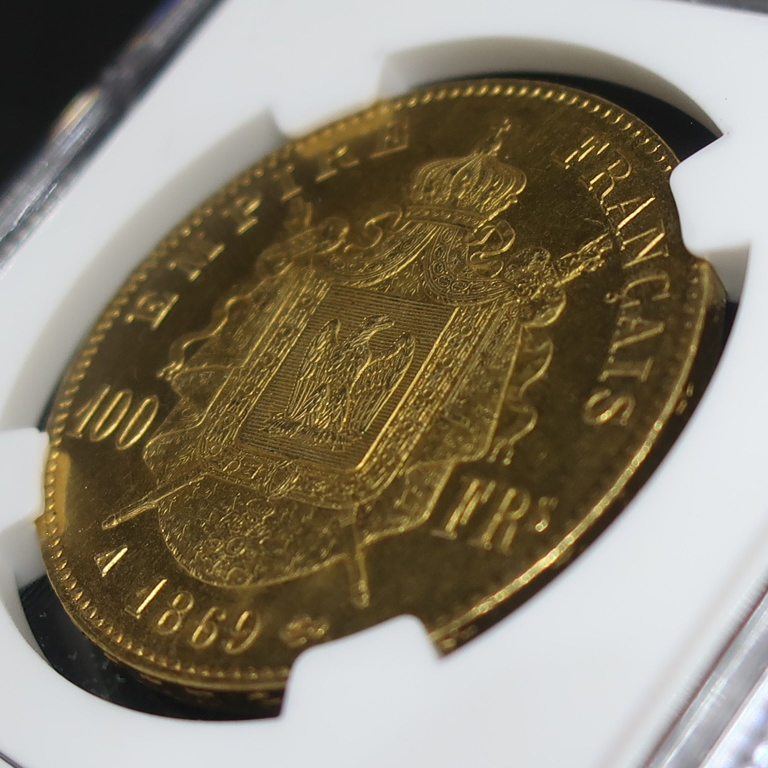 1869A フランス 皇帝ナポレオン3世 100フラン金貨 MS62 NGC – CoinBlessing(コインブレッシング)