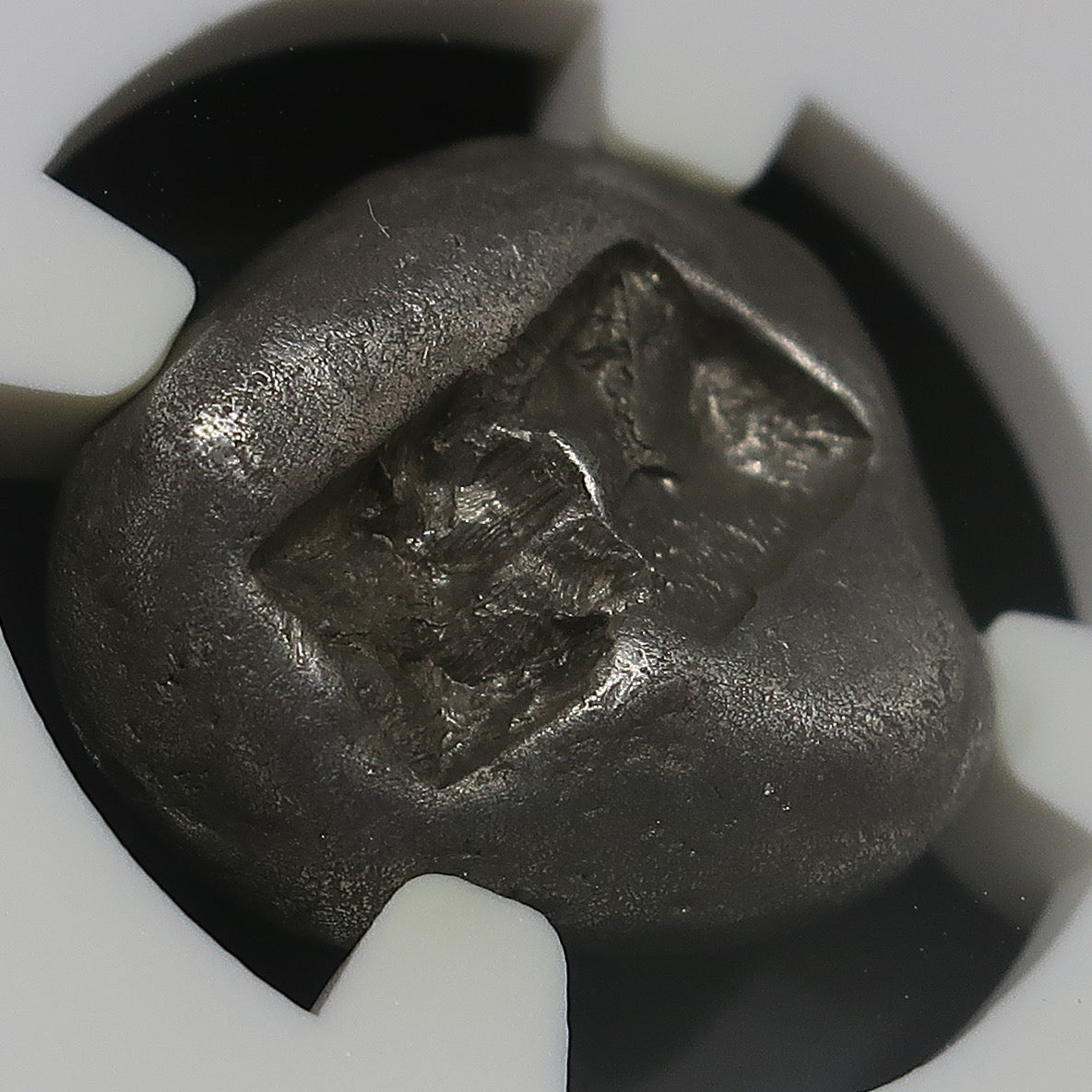 561-546 BC リディア帝国 スタテル銀貨 クロイソス VF5/5-4/5 NGC鑑定済み 画像7