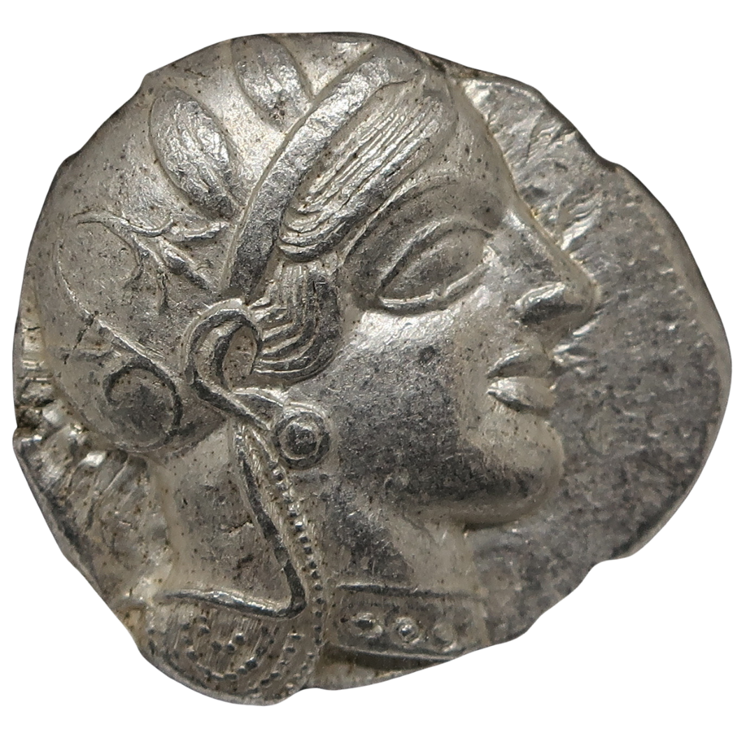 紀元前440-404 古代ギリシャ アッティカ アテネ テトラドラクマ銀貨 ChAU 4/5-4/5 NGC鑑定済み image1