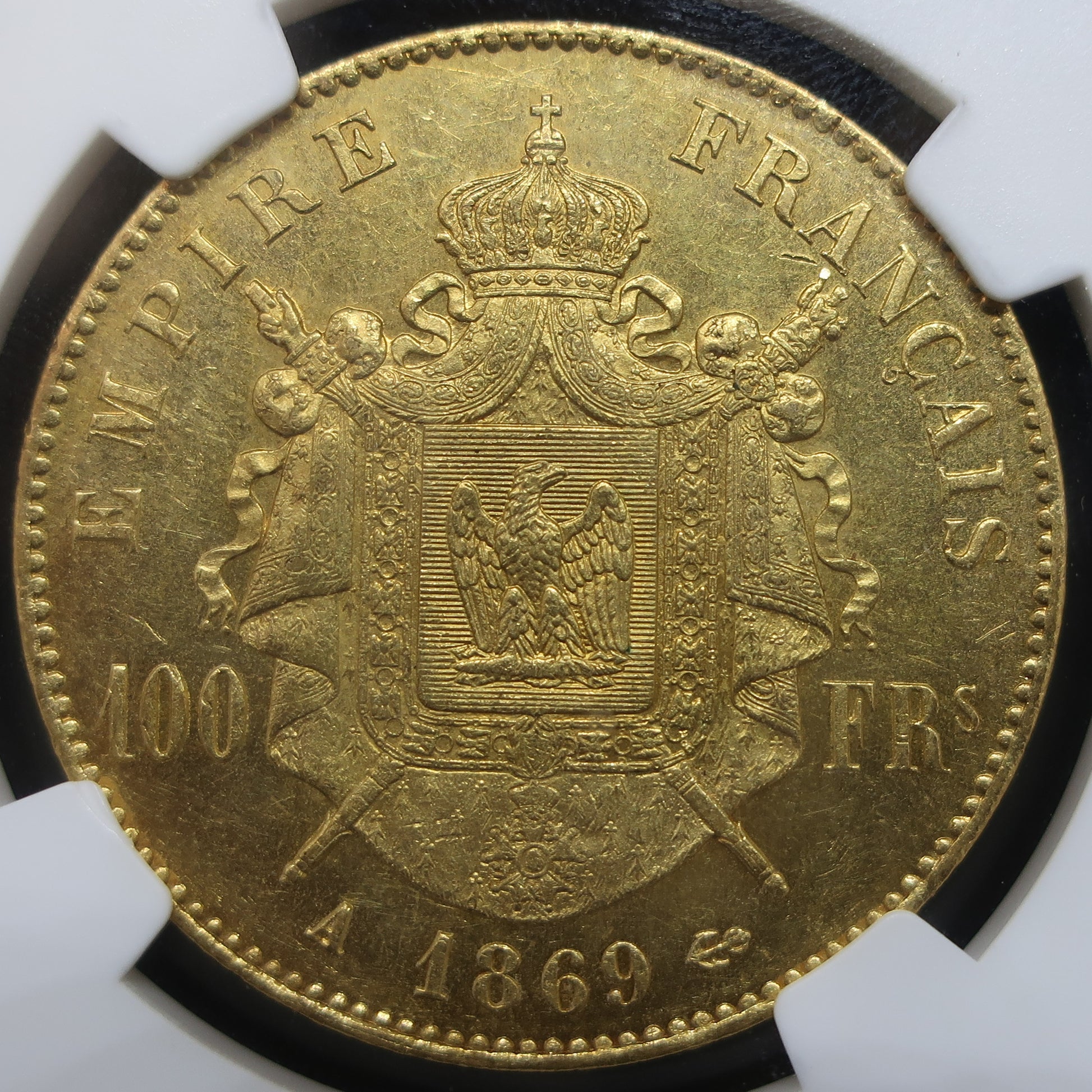 フランス 皇帝ナポレオン3世 1869A 100フラン金貨 MS62 NGC - CoinBlessing