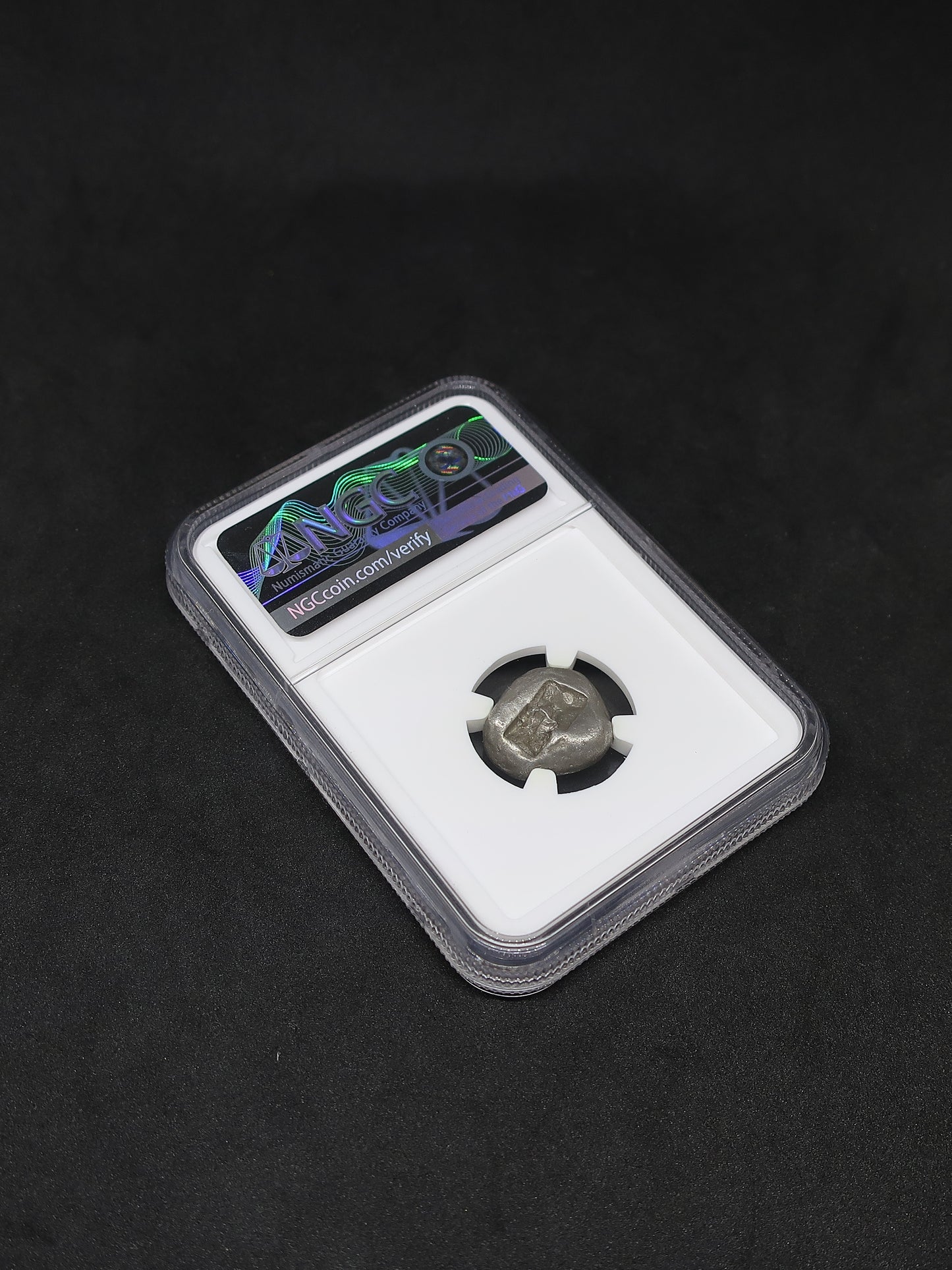 561-546 BC リディア帝国 スタテル銀貨 クロイソス VF5/5-4/5 NGC鑑定済み 画像9