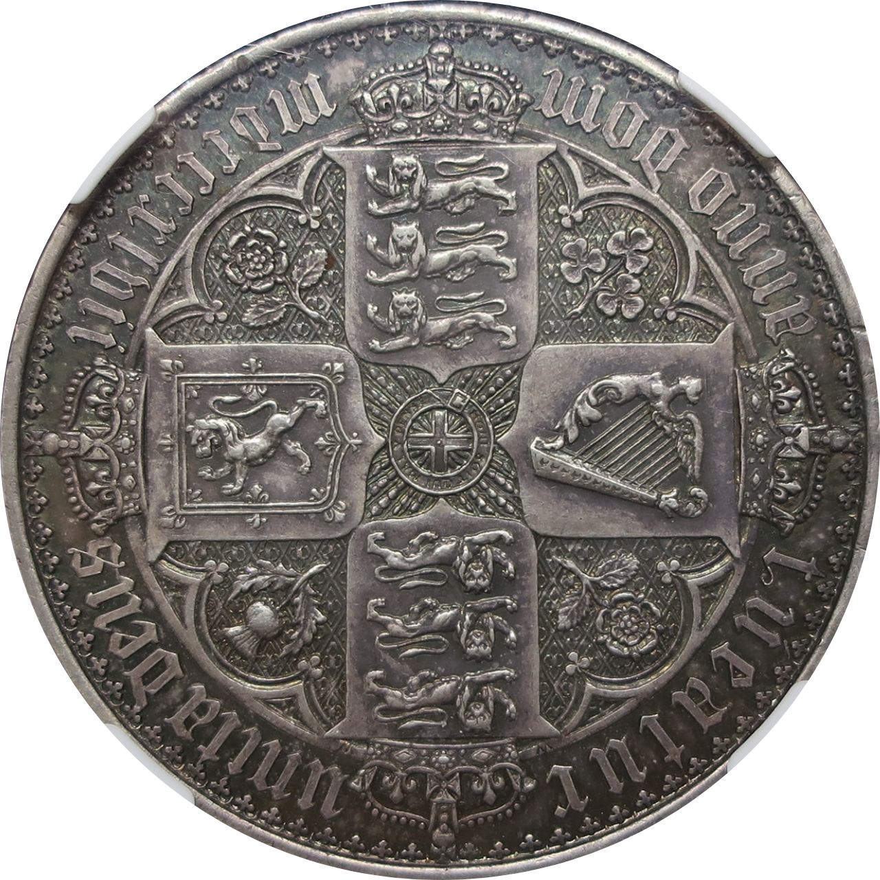 1847 イギリス ゴシッククラウン銀貨 ヴィクトリア女王 アンデシモ PF60 NGC - CoinBlessing