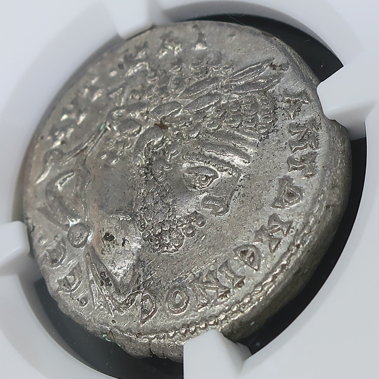 AD 198-217 シリア ラオディキア テトラドラクマ カラカラ帝 ChAU5/5-4/5 NGC鑑定済み image6