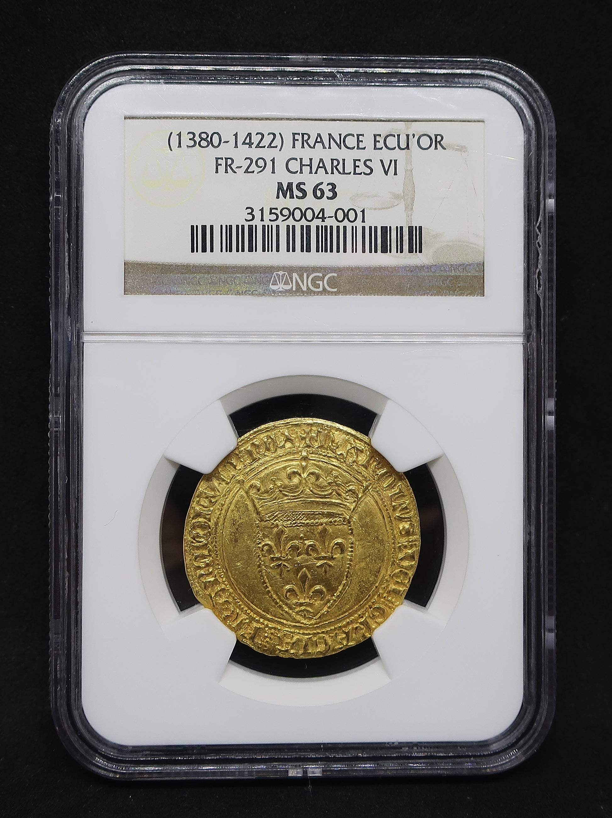 【シャルル6世】1380-1422 フランス エキュドール金貨 MS63 NGC鑑定済み - CoinBlessing(コインブレッシング)