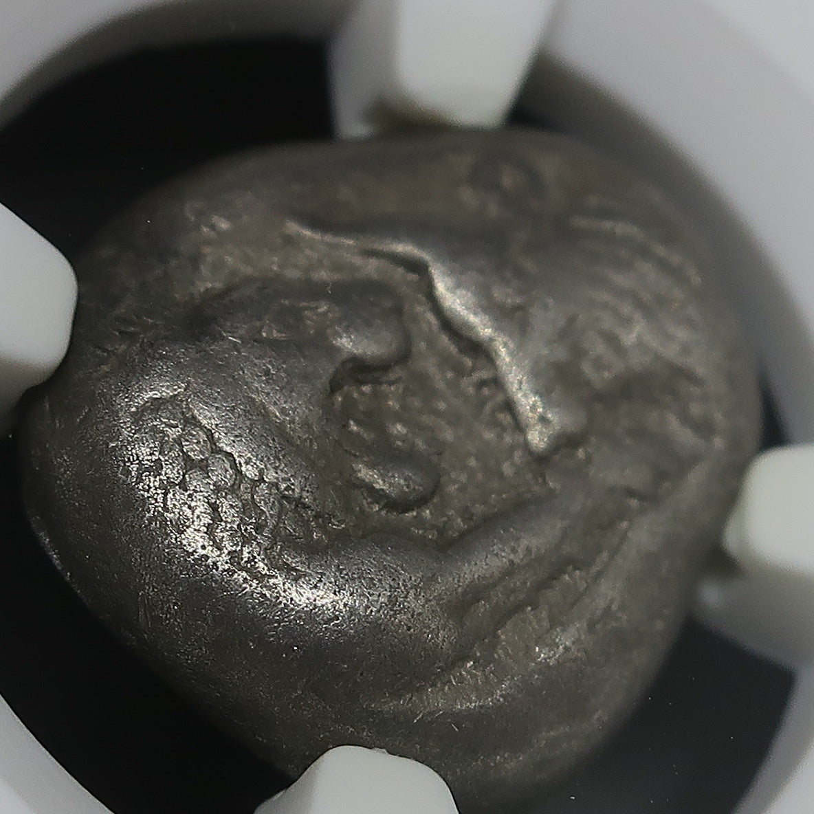 561-546 BC リディア帝国 スタテル銀貨 クロイソス VF5/5-4/5 NGC鑑定済み 画像6