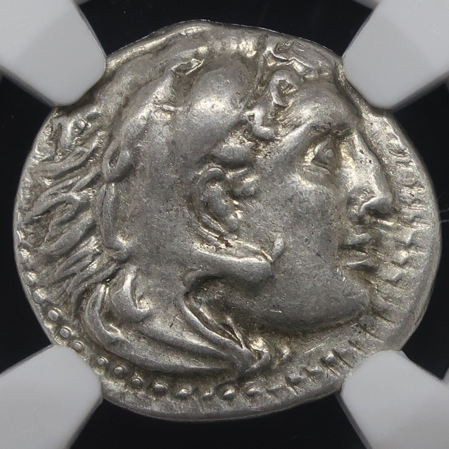 336-323 BC 古代マケドニア ドラクマ銀貨 アレキサンダー3世 XF4/5-3/5 NGC 画像10