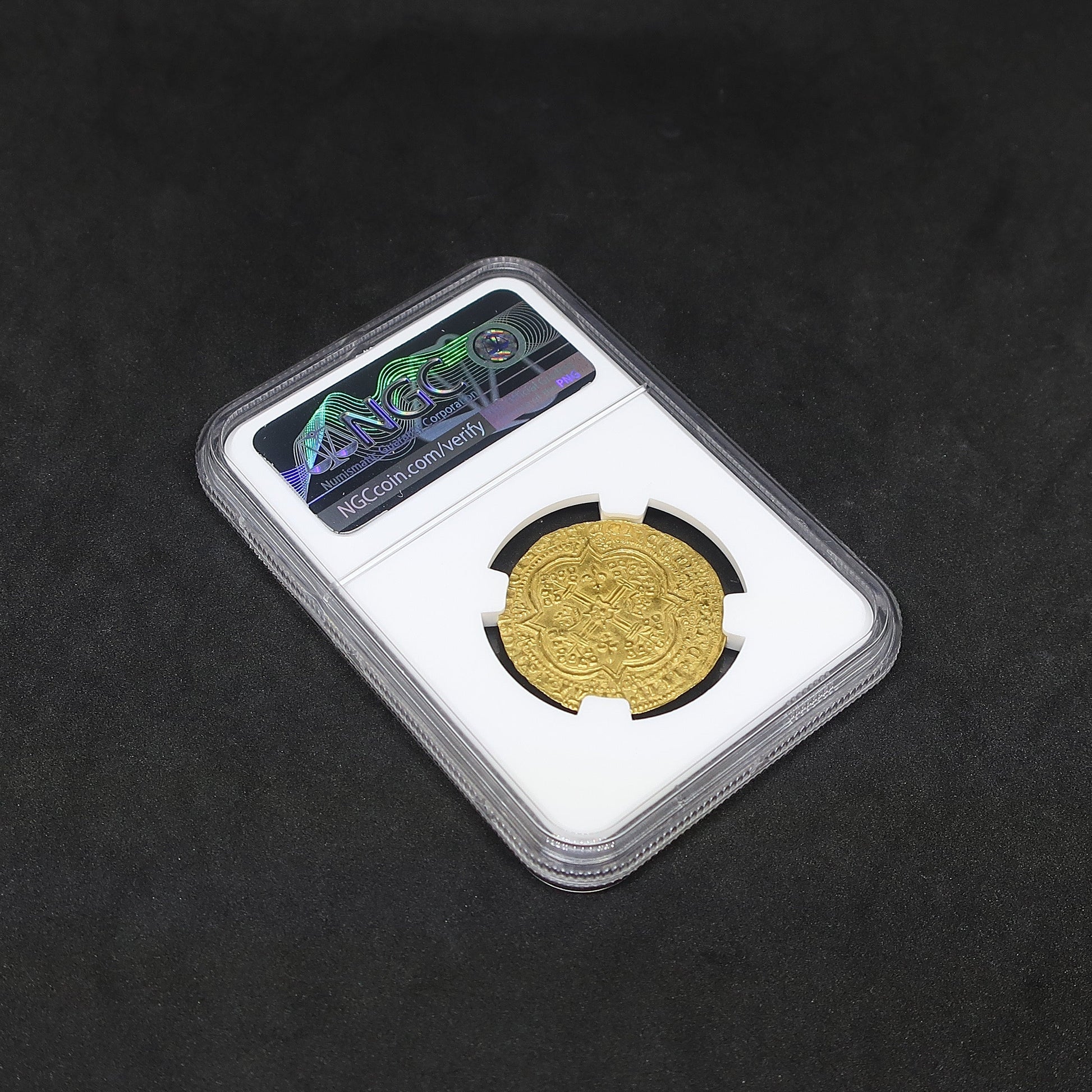 1364-1380 フランス フランカピエ金貨 MS63 NGC シャルル5世 image9
