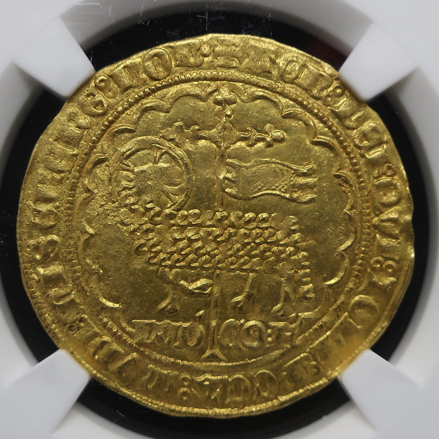 【神の子羊】1346-1384 ベルギー ルイ・デ・マーレ ムートンドール金貨 MS63 NGC
