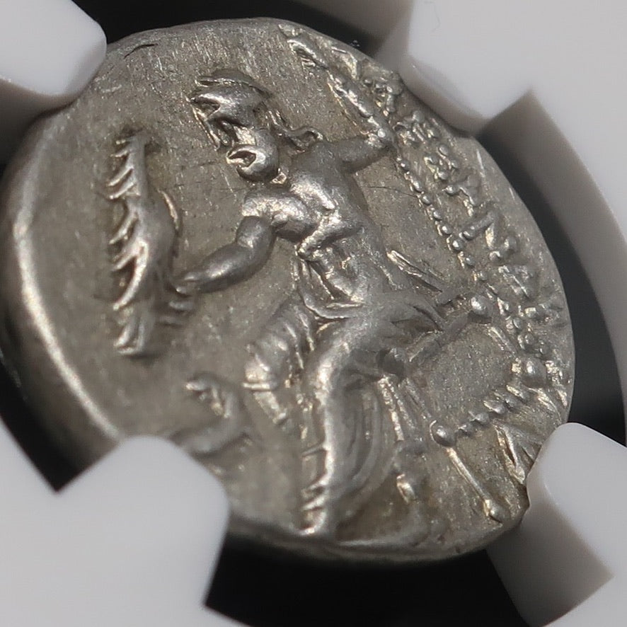 336-323 BC 古代マケドニア ドラクマ銀貨 アレキサンダー3世 XF4/5-3/5 NGC 画像7
