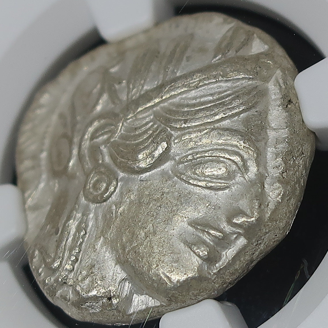 440-404 BC 古代ギリシャ アッティカ アテネ テトラドラクマ銀貨 ChAU4/5-4/5 NGC鑑定済み