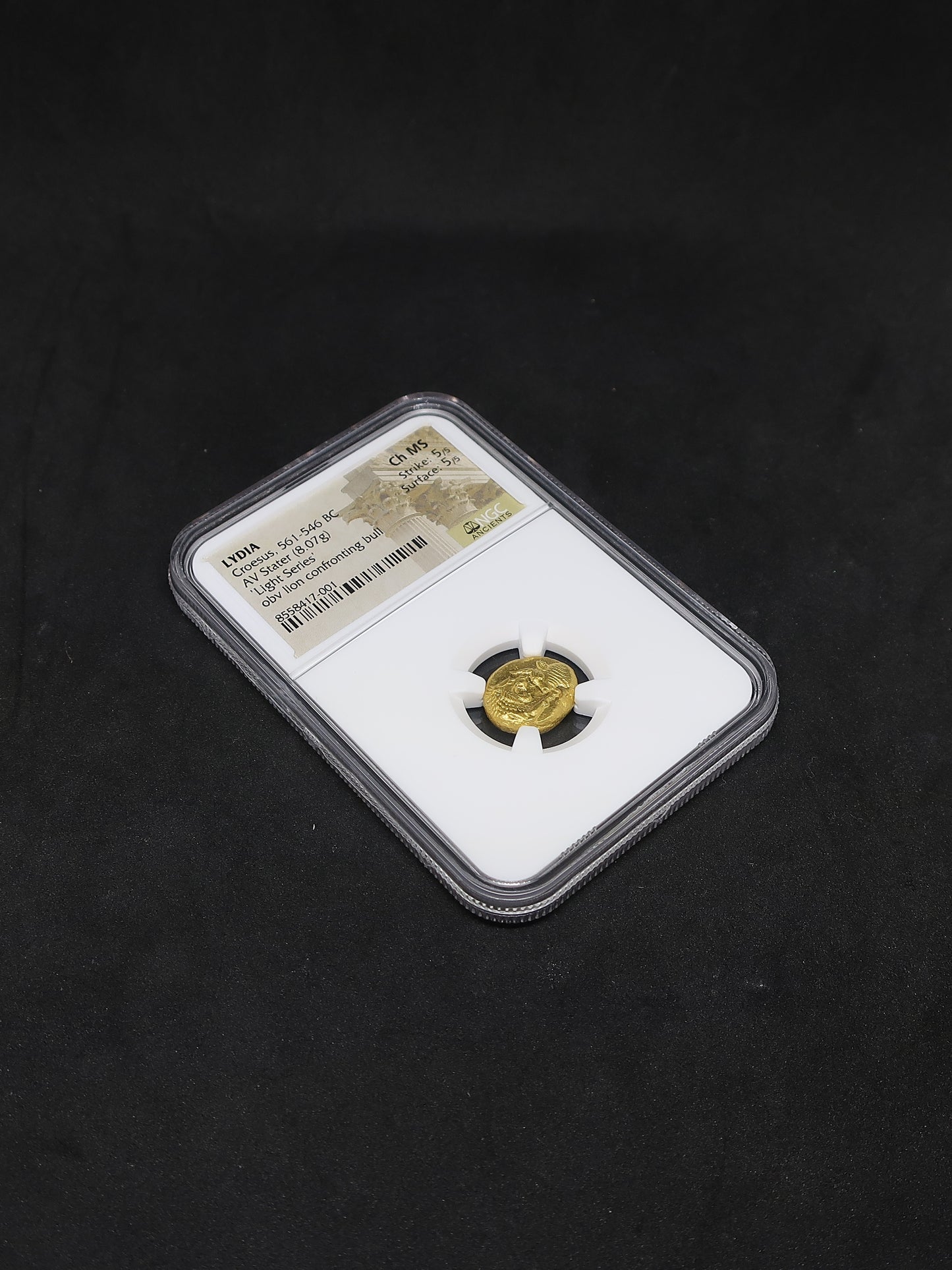 【満点】561-546BC リディア帝国 スタテル金貨 ChMS 5/5-5/5 クロイソス ライトシリーズ NGC鑑定済み - CoinBlessing(コインブレッシング)