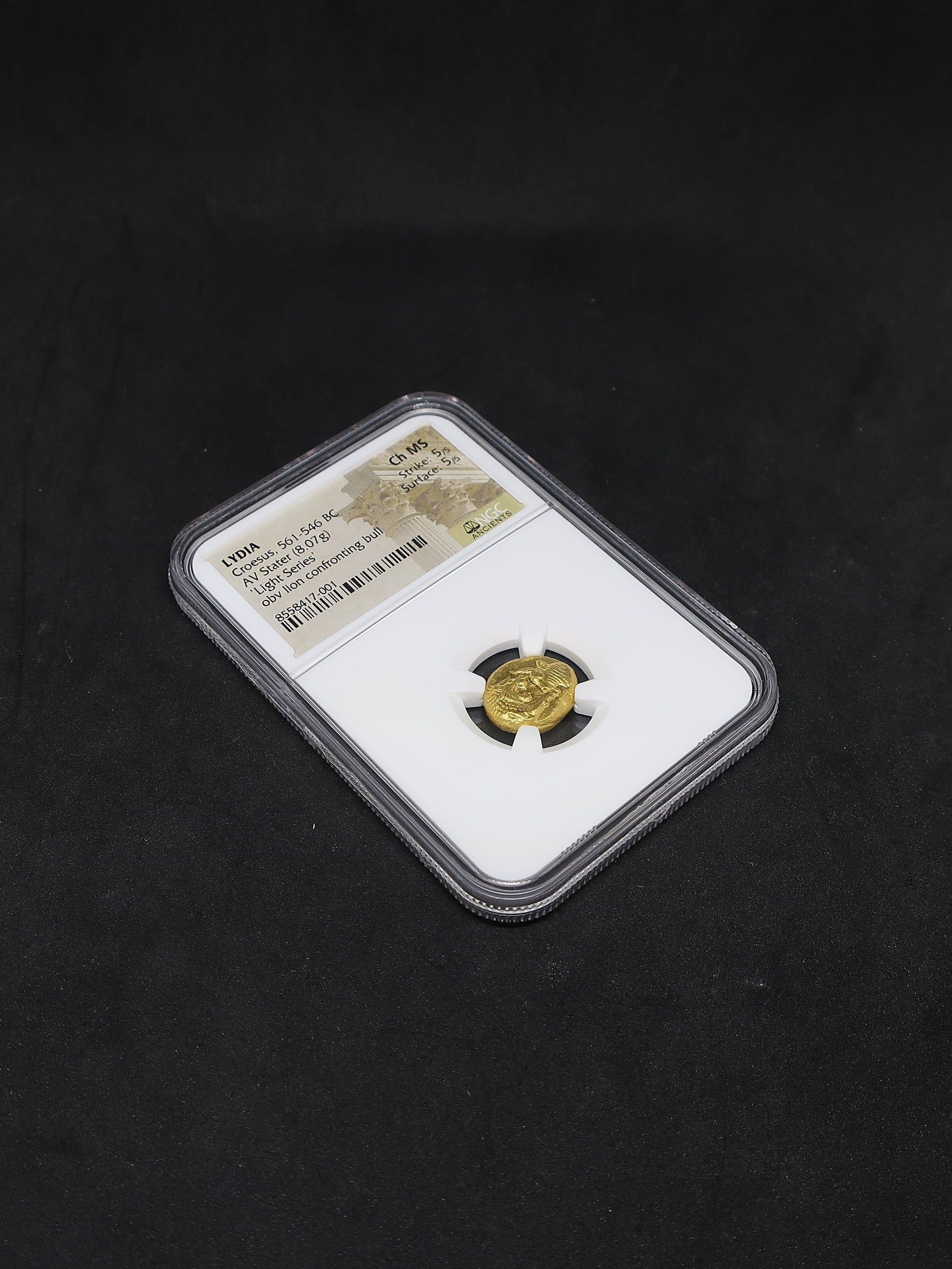 【満点】561-546BC リディア帝国 スタテル金貨 ChMS 5/5-5/5 クロイソス ライトシリーズ NGC鑑定済み - CoinBlessing(コインブレッシング)