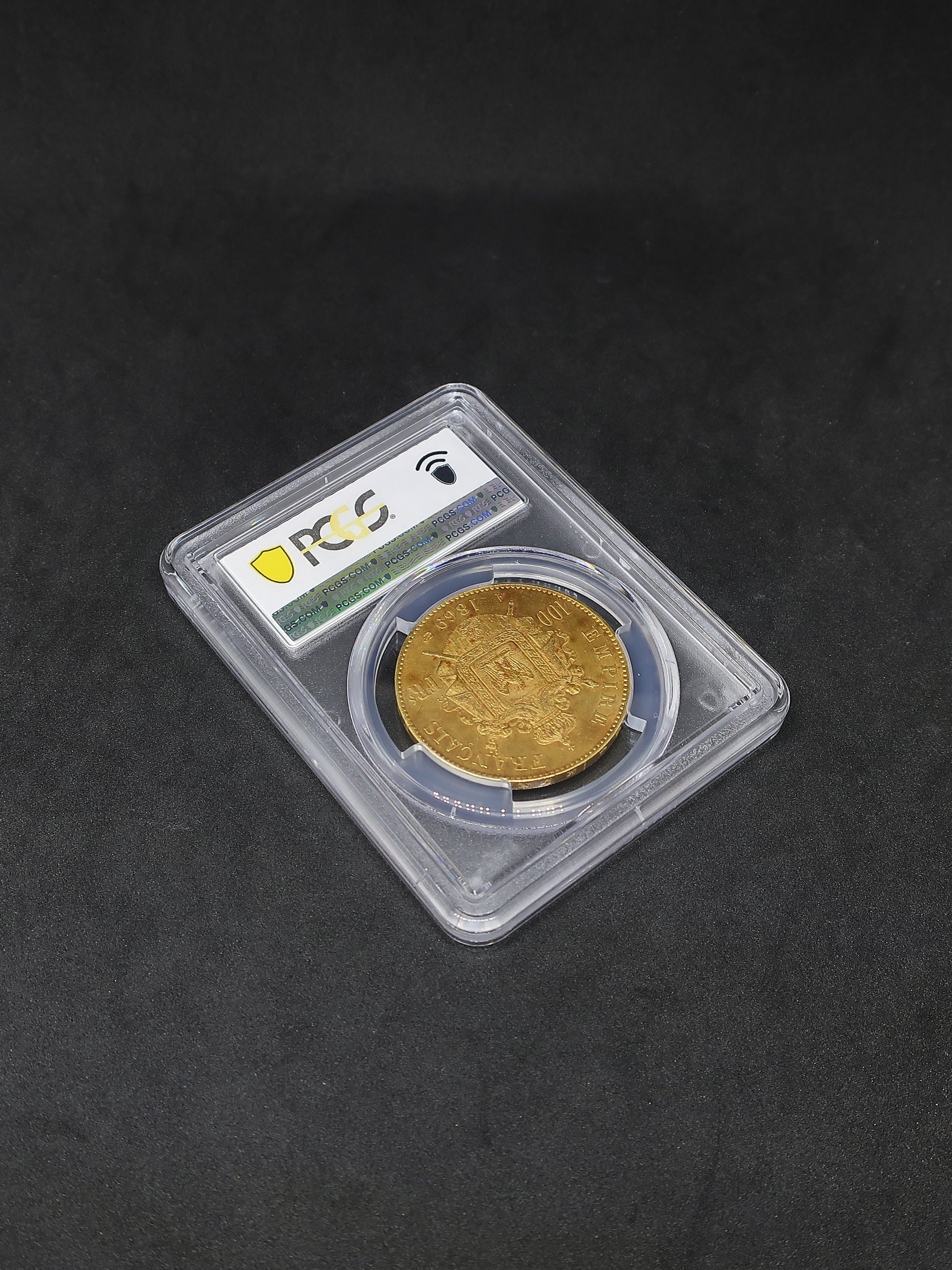 1869A フランス 100フラン金貨 皇帝ナポレオン3世 MS63 PCGS image9