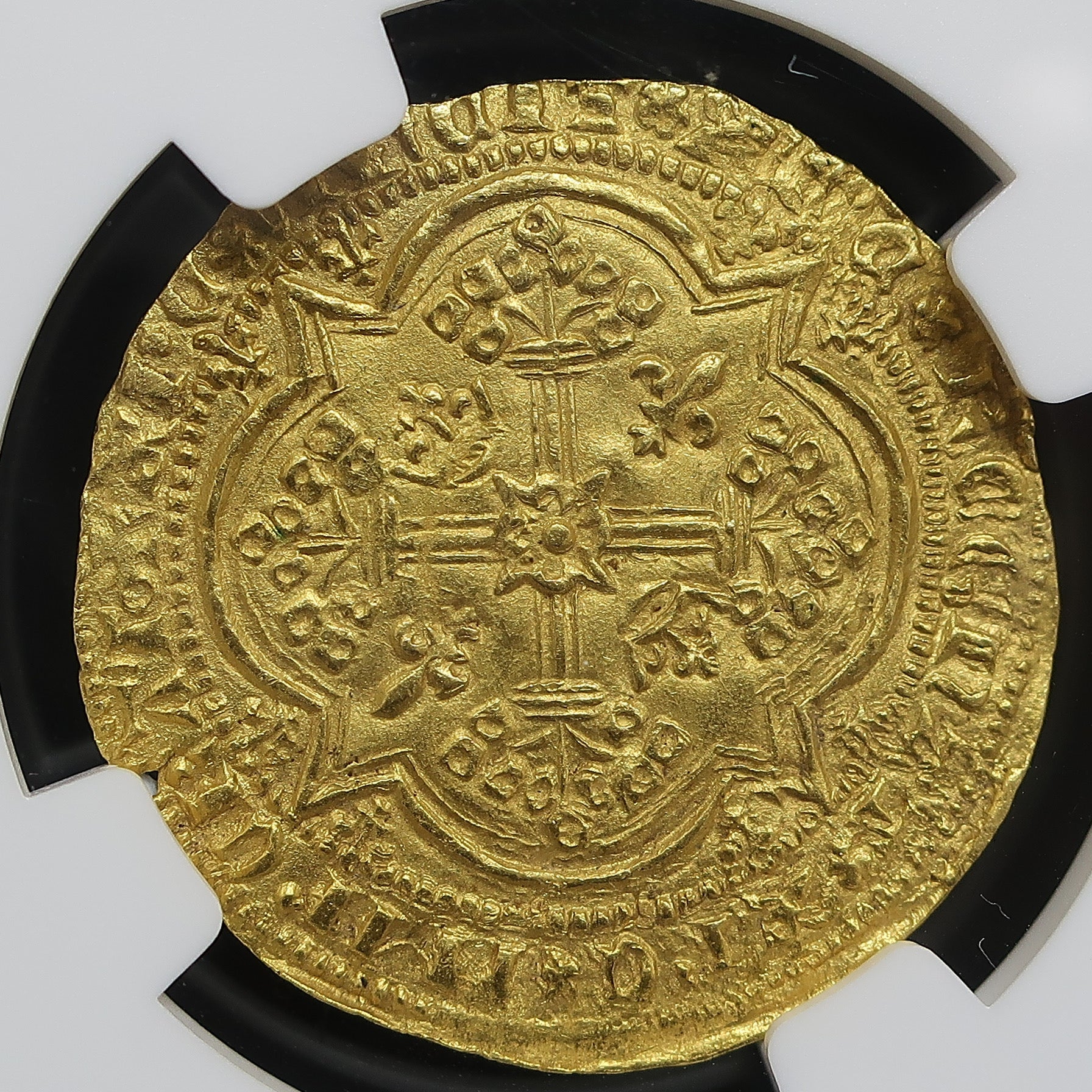 1670年フランス王国 ジュトン黄銅貨 A rare gilt-bronze coin, Tang dynasty | 唐銅鎏金永安五男錢