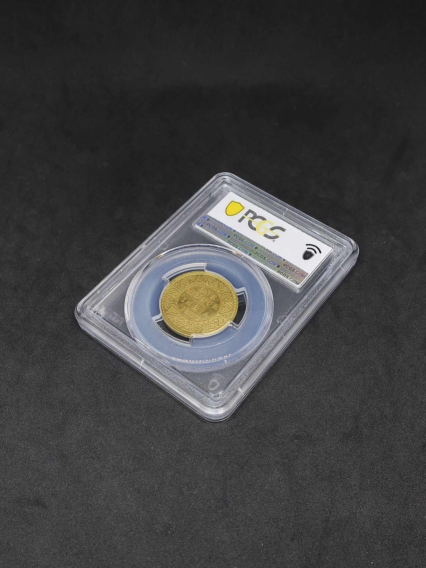 1877(C) インド 英領インド モハール金貨 ヴィクトリア カルカッタ  MS61 NGC鑑定済み image9