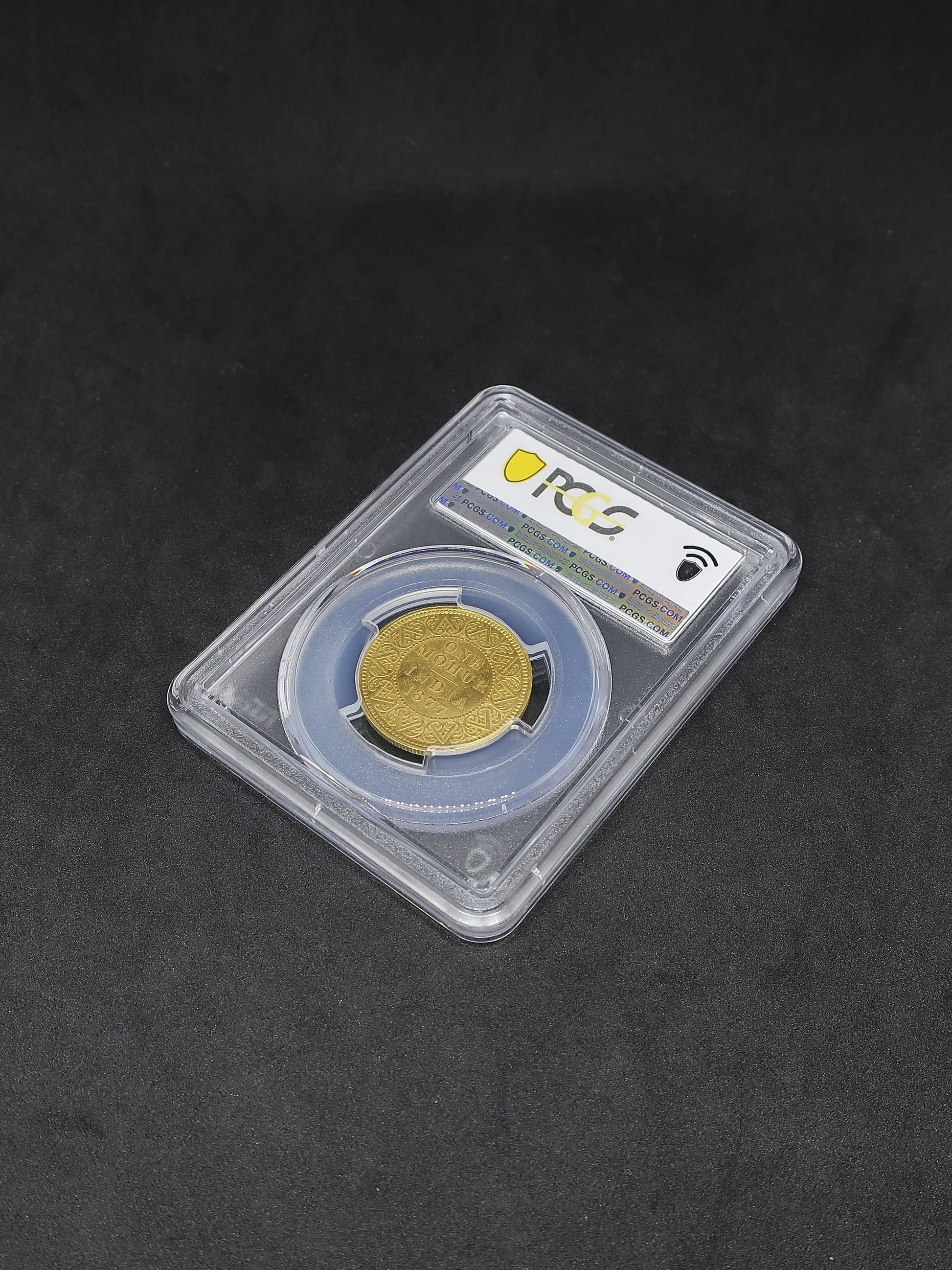 1877(C) インド 英領インド モハール金貨 ヴィクトリア カルカッタ  MS61 NGC鑑定済み image9