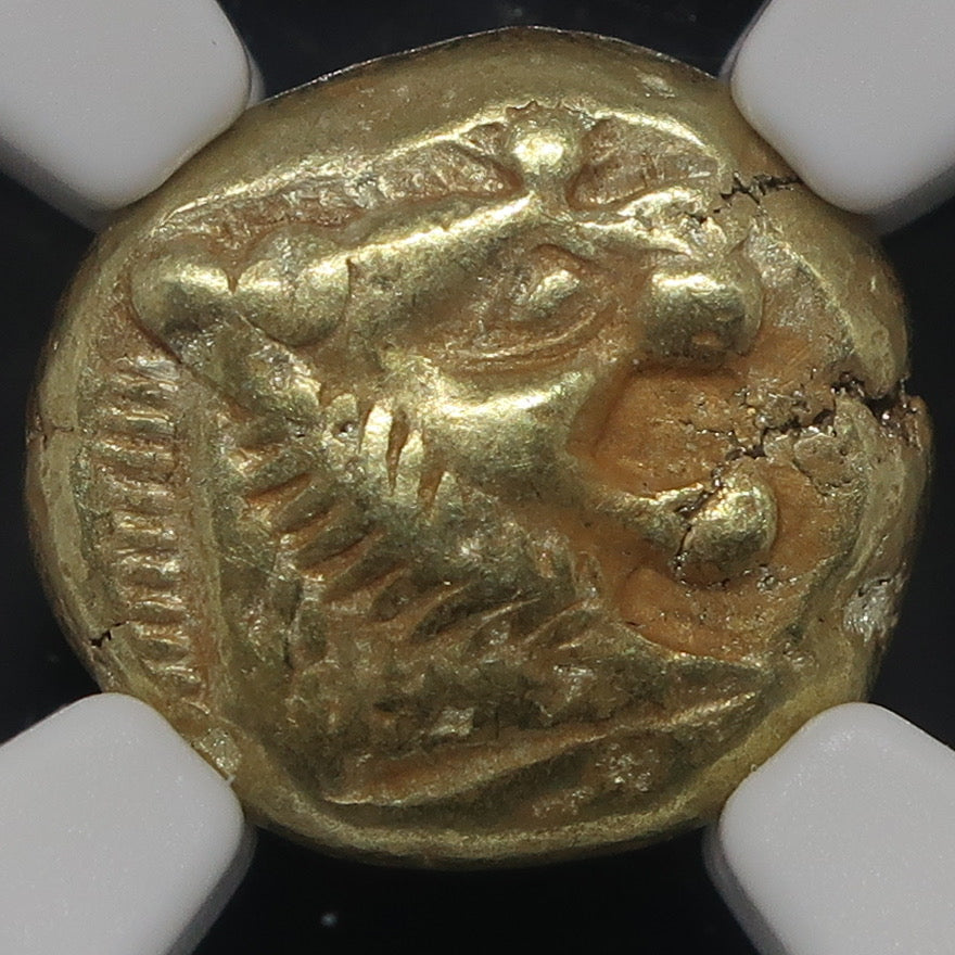 BC610-546 リディア帝国 1/3スタテル エレクトロン金貨 ChVF 4/5-4/5 NGC - CoinBlessing