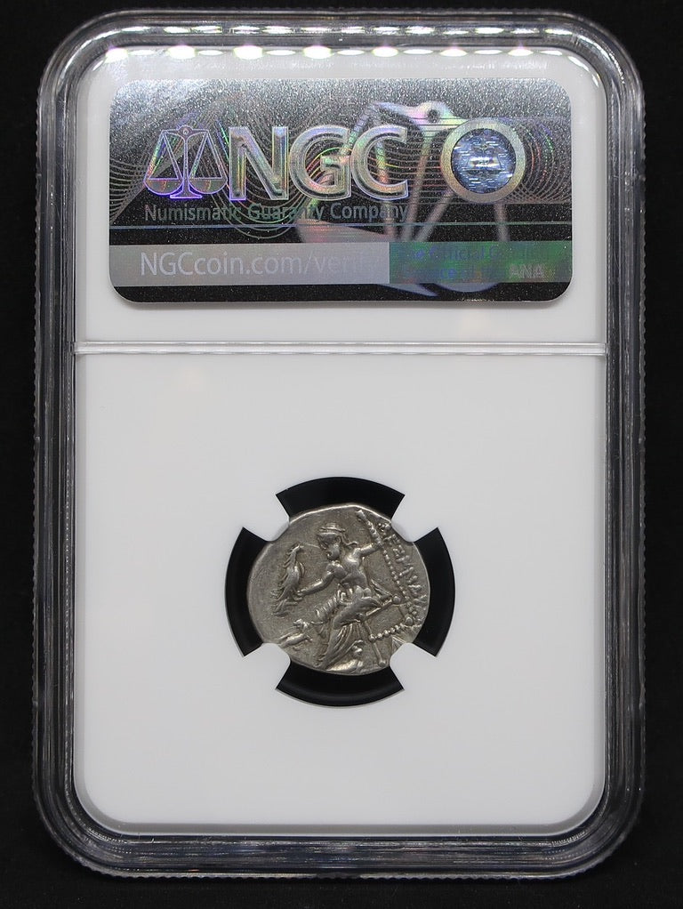 336-323 BC 古代マケドニア ドラクマ銀貨 アレキサンダー3世 XF4/5-3/5 NGC 画像5