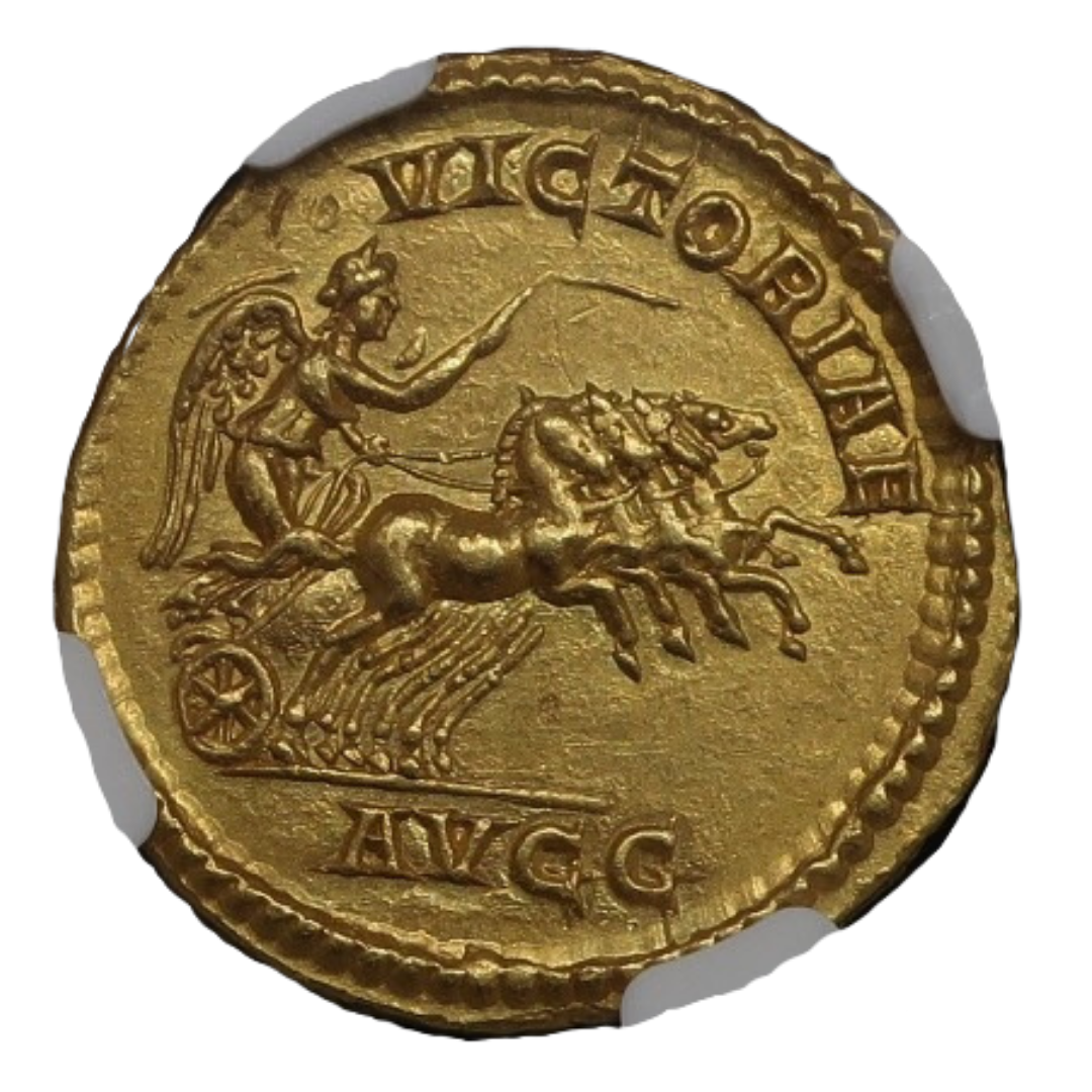 AD193-211 ローマ帝国 アウレウス金貨 セプティミウス セウェルス MS5/5-4/5 NGC