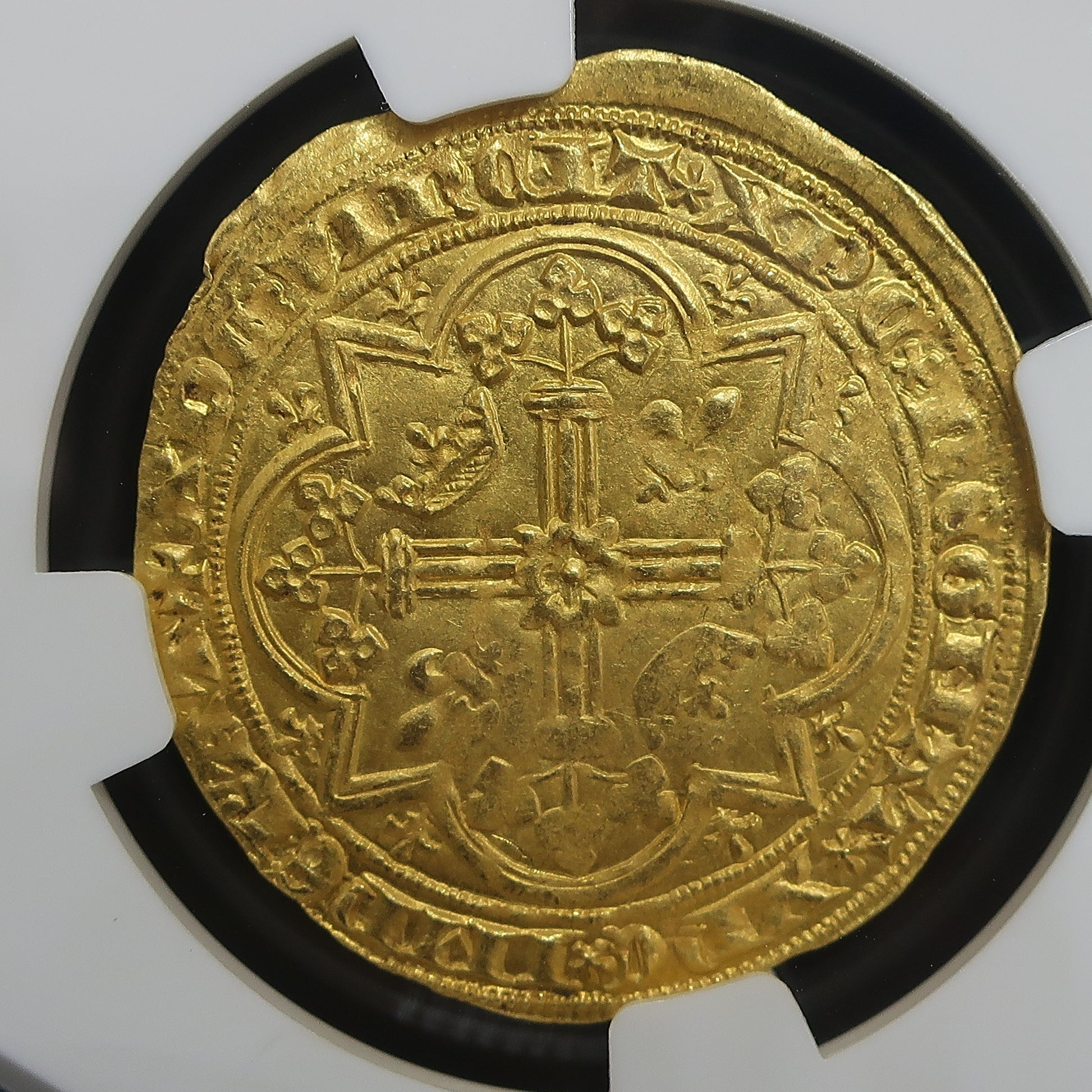 NGC鑑定済 フランカピエ金貨 MS64 スラブケース入り クローズアップ裏