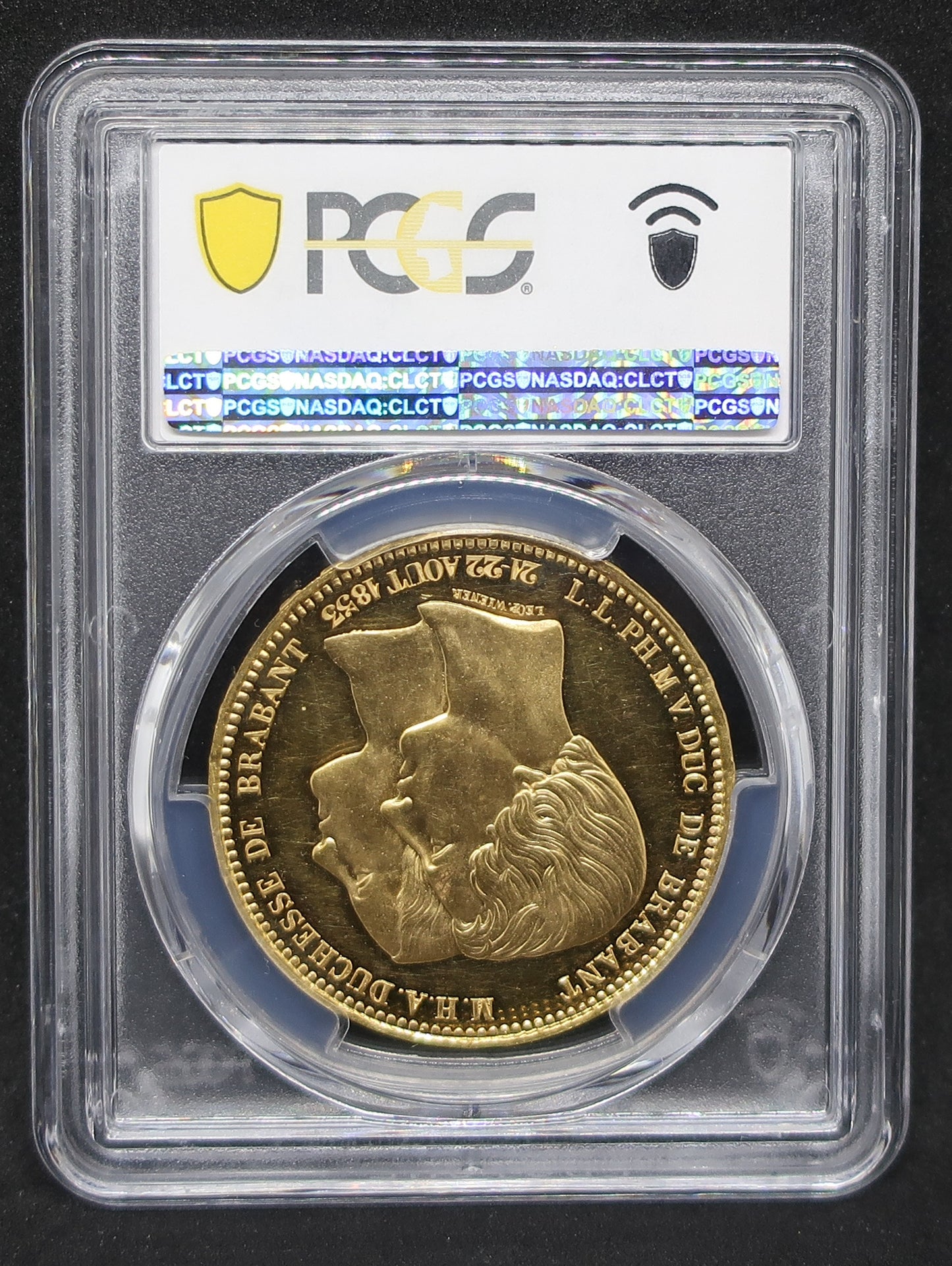 1853 ベルギー 100フラン金貨 レオポルド1世 皇太子ご成婚記念 PCGS PR62 DC DeepCameo - CoinBlessing