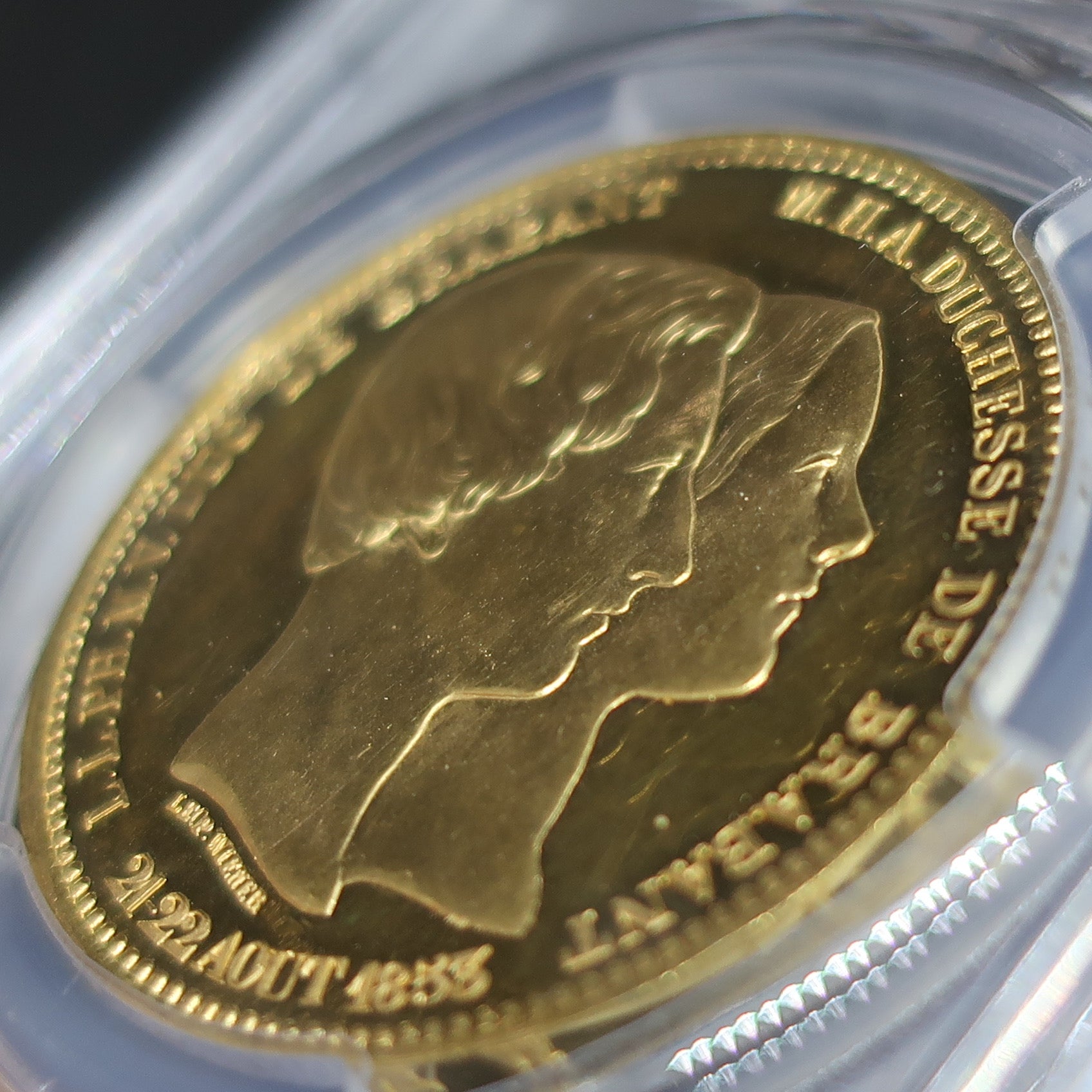 1853 ベルギー 100フラン金貨 レオポルド1世 皇太子ご成婚記念 PCGS PR62 DC DeepCameo - CoinBlessing