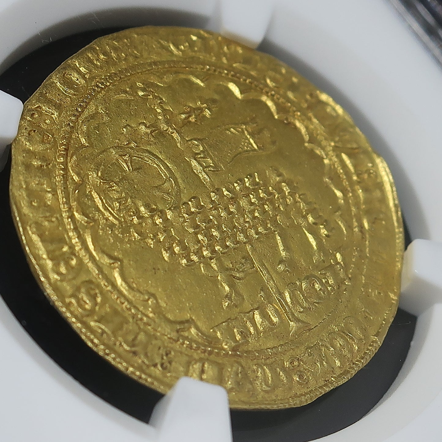 【神の子羊】1346-1384 ベルギー ルイ・デ・マーレ ムートンドール金貨 MS63 NGC