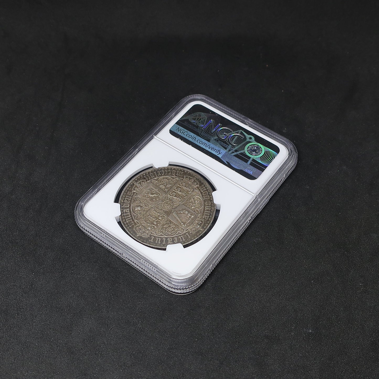 1847 イギリス ゴシッククラウン銀貨 ヴィクトリア女王 アンデシモ PF60 NGC鑑定済み