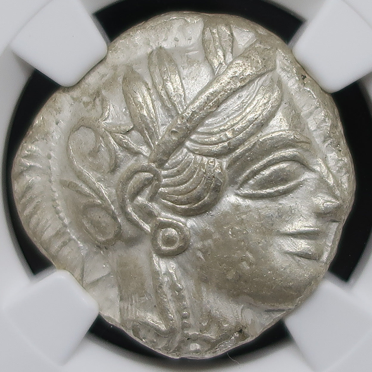 440-404 BC 古代ギリシャ アッティカ アテネ テトラドラクマ銀貨 ChAU4/5-4/5 NGC鑑定済み