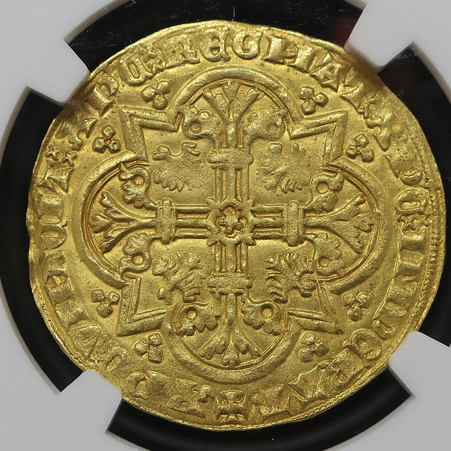 【神の子羊】1346-1384 ベルギー ルイ・デ・マーレ ムートンドール金貨 MS63 NGC