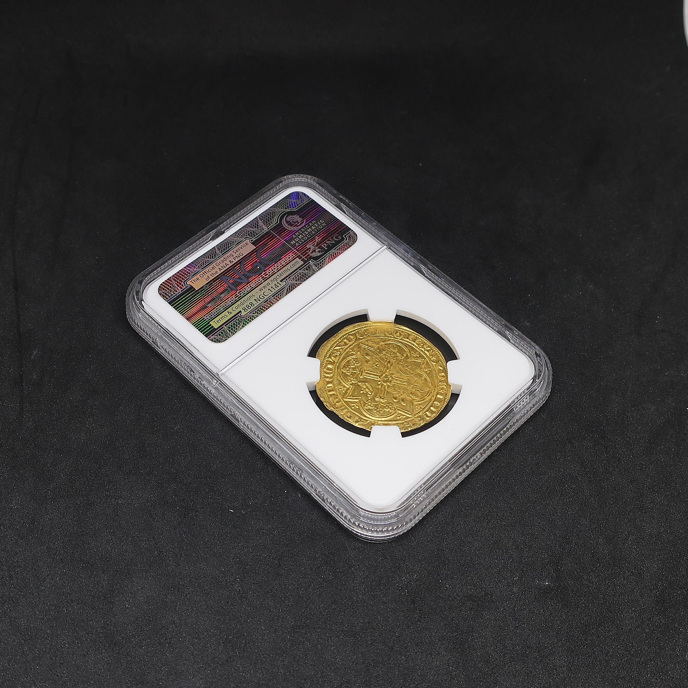 フランス フランカピエ金貨｜賢明王 シャルル5世 Charles V（1364–1380