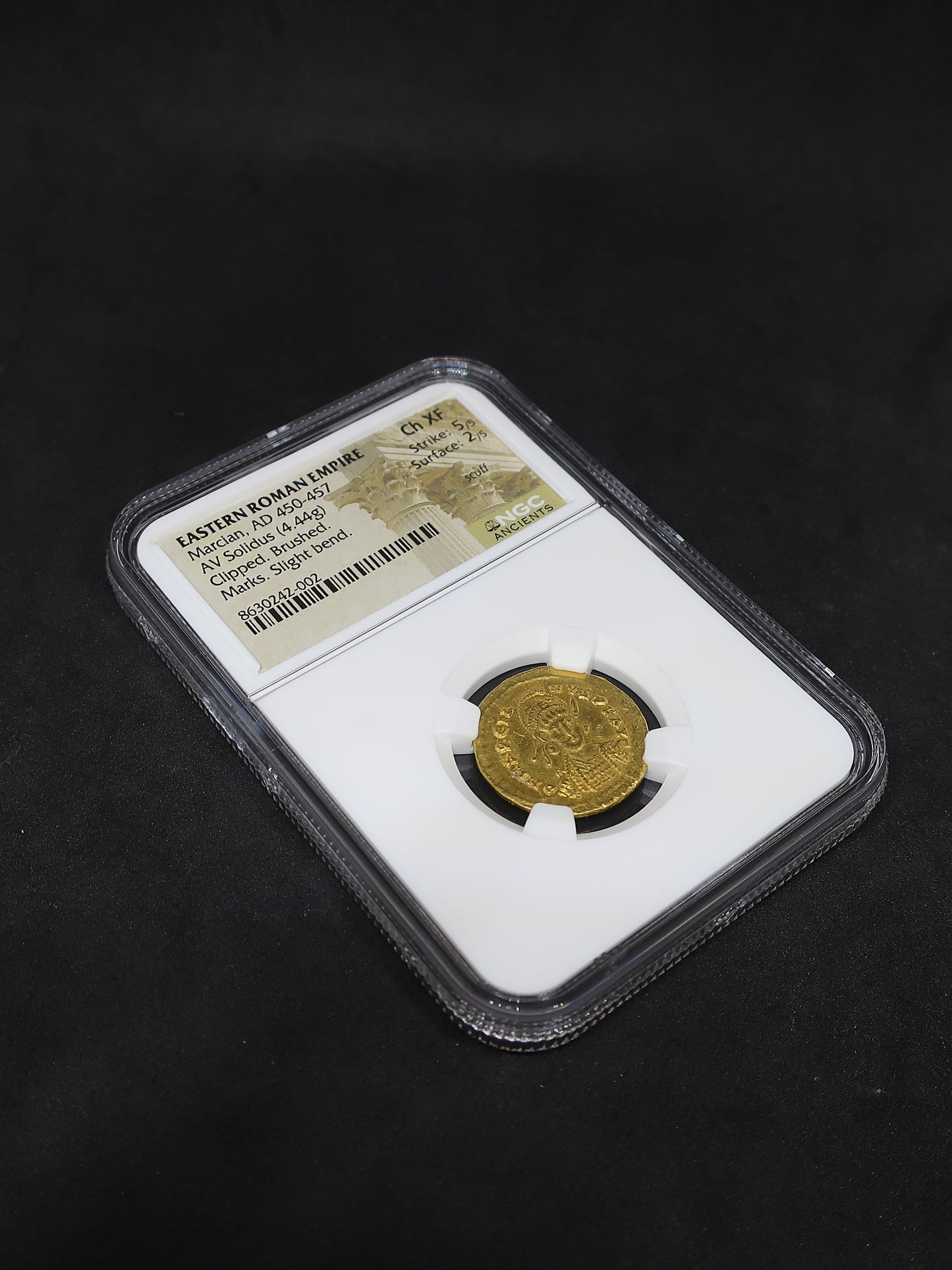 AD450-457 東ローマ帝国 ソリダス金貨 マルキアヌス ChXF5/5-2/5 NGC鑑定済み - CoinBlessing(コインブレッシング)