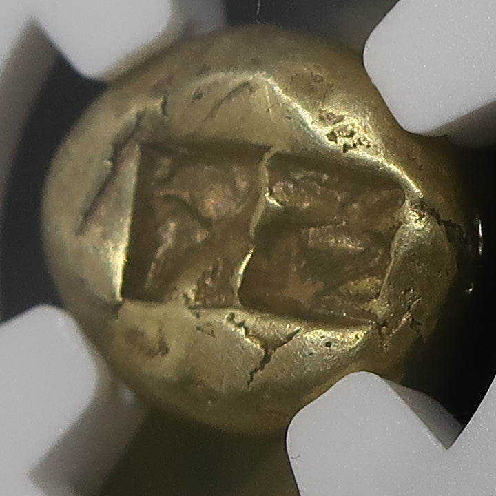 610-546BC リディア帝国 1/3スタテル金貨 エレクトラム XF 4/5-4/5 NGC - CoinBlessing(コインブレッシング)