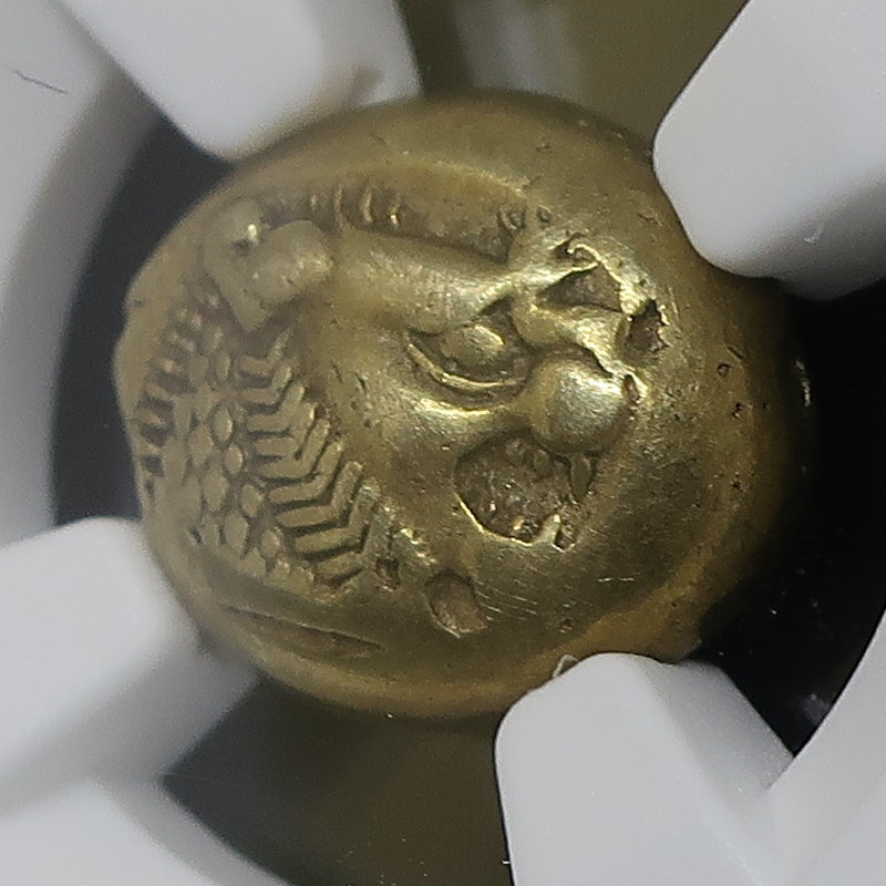 610-546BC リディア帝国 1/3スタテル金貨 エレクトラム XF 4/5-4/5 NGC - CoinBlessing(コインブレッシング)