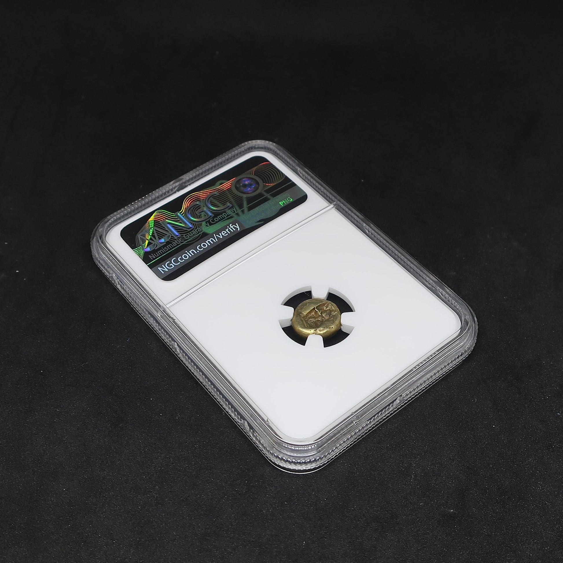 610-546BC リディア帝国 1/3スタテル金貨 エレクトラム XF 4/5-4/5 NGC - CoinBlessing(コインブレッシング)