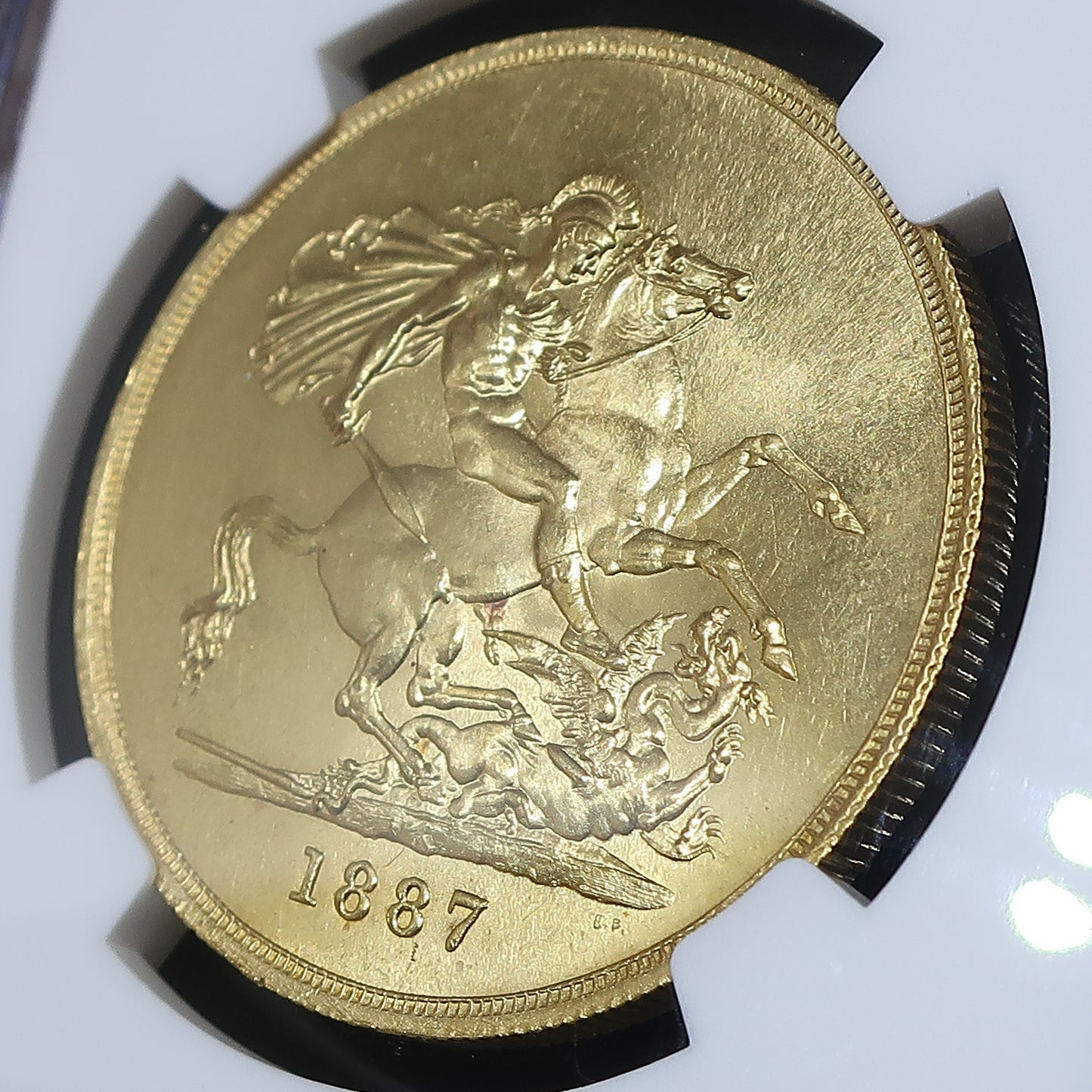 1887 イギリス 5ポンド金貨 ヴィクトリア ジュビリーヘッド MS63 NGC鑑定済み