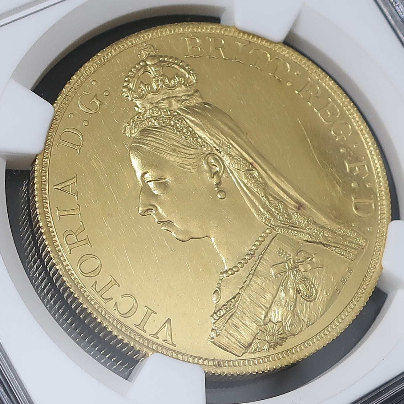 1887 イギリス 5ポンド金貨 ヴィクトリア ジュビリーヘッド MS63 NGC鑑定済み