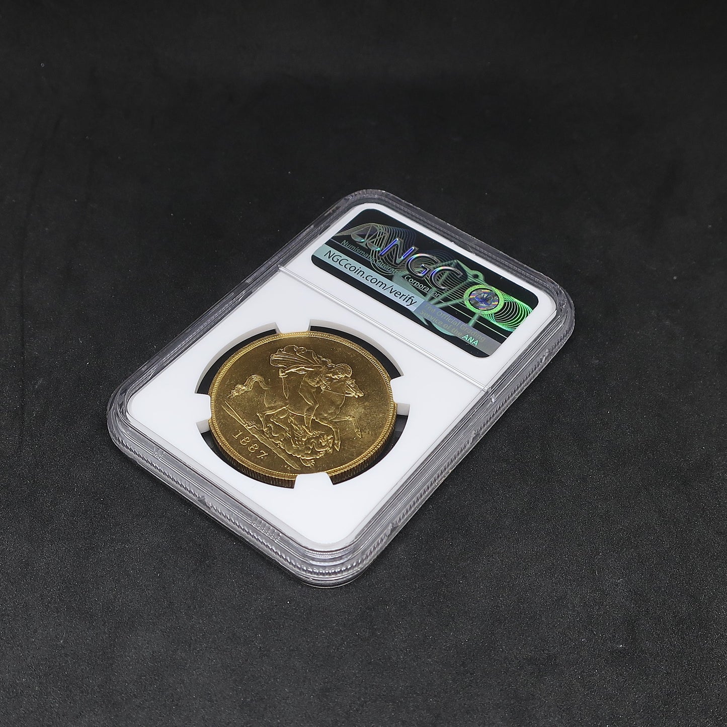 1887 イギリス 5ポンド金貨 ヴィクトリア ジュビリーヘッド MS63 NGC鑑定済み