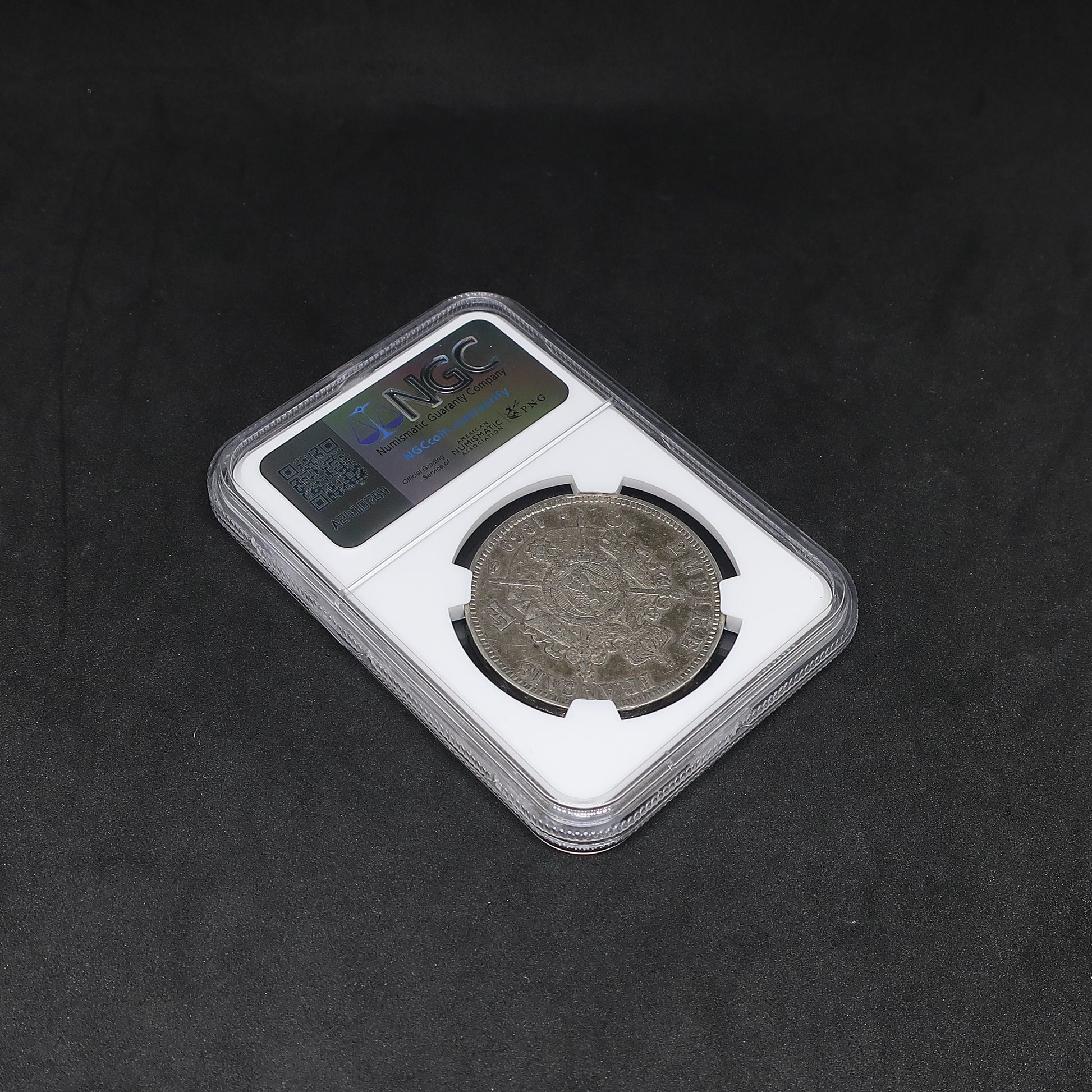 1869BB フランス 5フラン銀貨 ナポレオン3世 有冠 XF Details NGC鑑定済み - CoinBlessing(コインブレッシング)