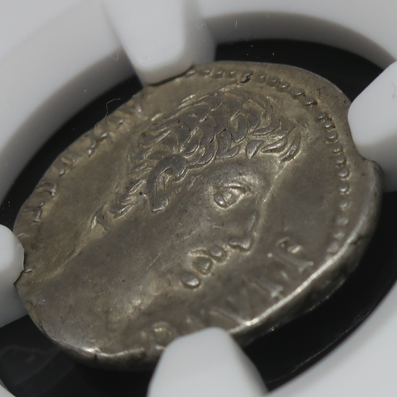 27 BC-AD 14 ローマ帝国 デナリウス銀貨 アウグストゥス XF4/5-4/5 NGC鑑定済み