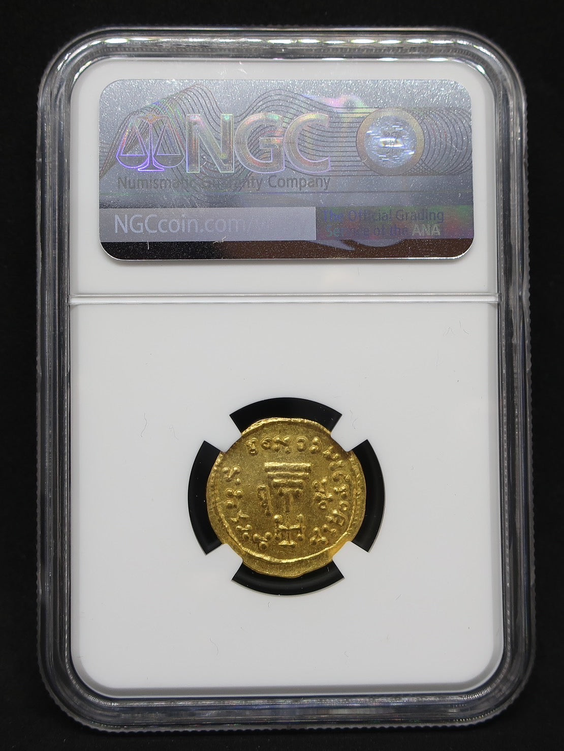 AD632-641  ビザンツ帝国 ソリダス金貨 ビザンチン AU5/5-5/5 NGC鑑定済み image5