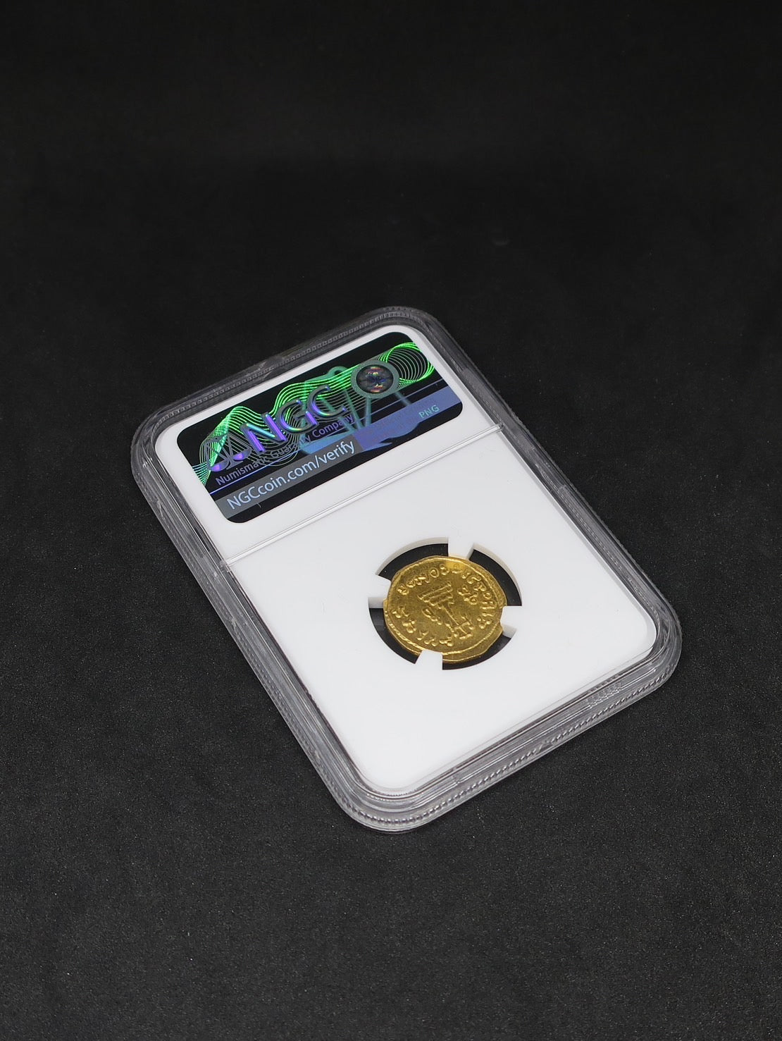 AD632-641  ビザンツ帝国 ソリダス金貨 ビザンチン AU5/5-5/5 NGC鑑定済み image7