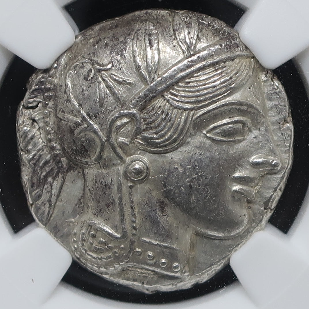 440-404 BC 古代ギリシャ アッティカ アテネ テトラドラクマ銀貨 MS5/5 