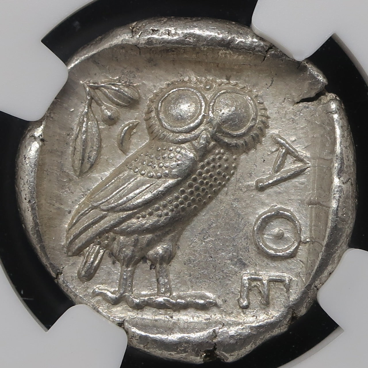 440-404 BC 古代ギリシャ アッティカ アテネ テトラドラクマ銀貨 MS5/5