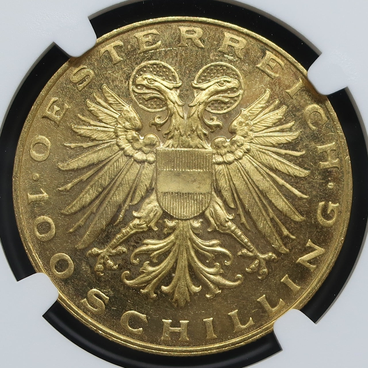 【マドンナ】1936 オーストリア 100シリング金貨 PL62 CAMEO NGC