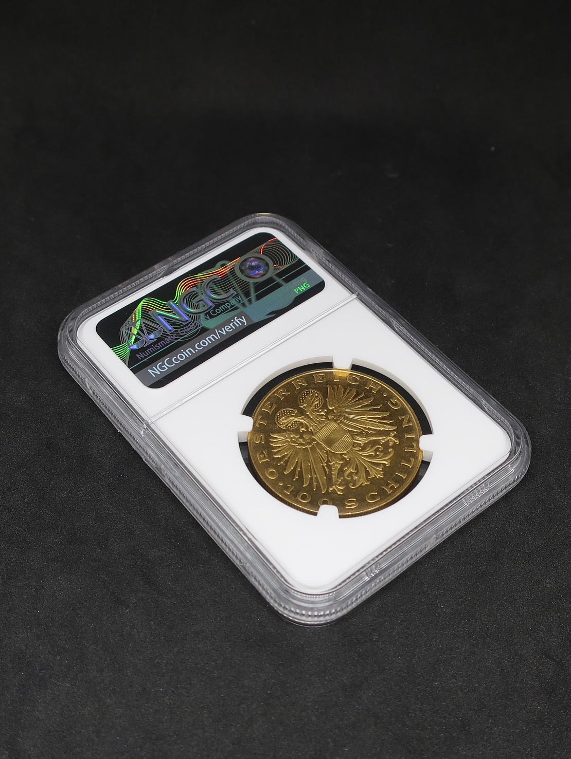 【マドンナ】1936 オーストリア 100シリング金貨 PL62 CAMEO NGC