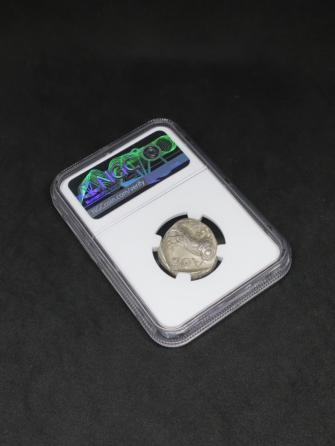 440-404 BC 古代ギリシャ アッティカ アテネ テトラドラクマ銀貨 AU5/5-4/5 NGC image9